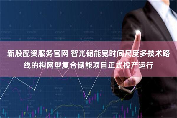 新股配资服务官网 智光储能宽时间尺度多技术路线的构网型复合储能项目正式投产运行